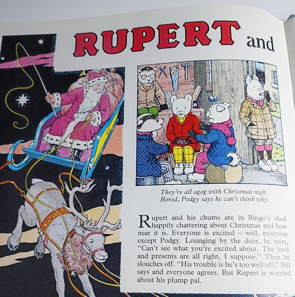 NEW Vintage 1988 UK Rupert Illustrated Storybook - Picture 12 of 14